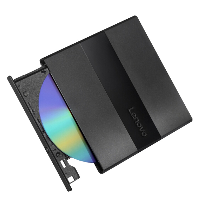联想(Lenovo)DB75-Plus+ 啄木鸟 8倍速 USB2.0 外置光驱 DVD刻录机 黑色(兼容Win7/8/10/XP/苹果MAC双系统)10片装