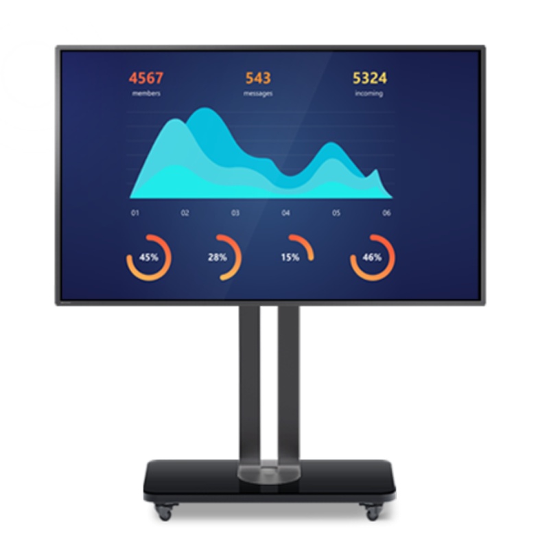 皓丽Horion86M3会议平板远程视频会议办公教学设备电子白板智能触控一体机/套装含智能笔同屏器移动支架