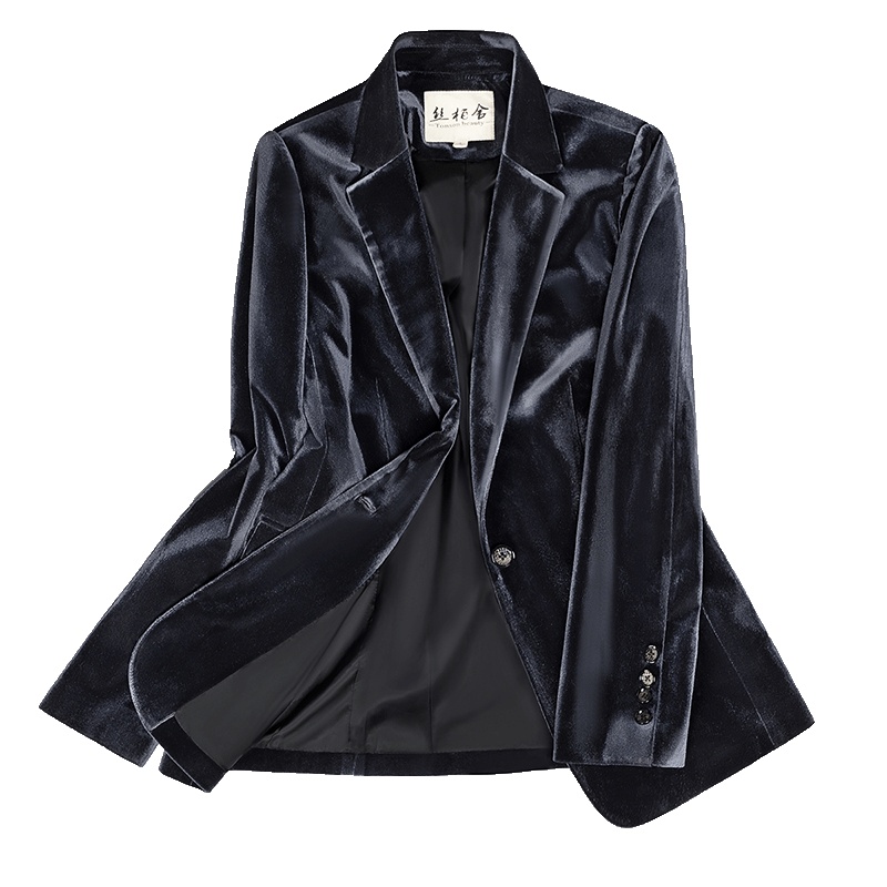 丝柏舍2019秋冬女士时尚纯色修身气质长袖显瘦西装S93B4590X