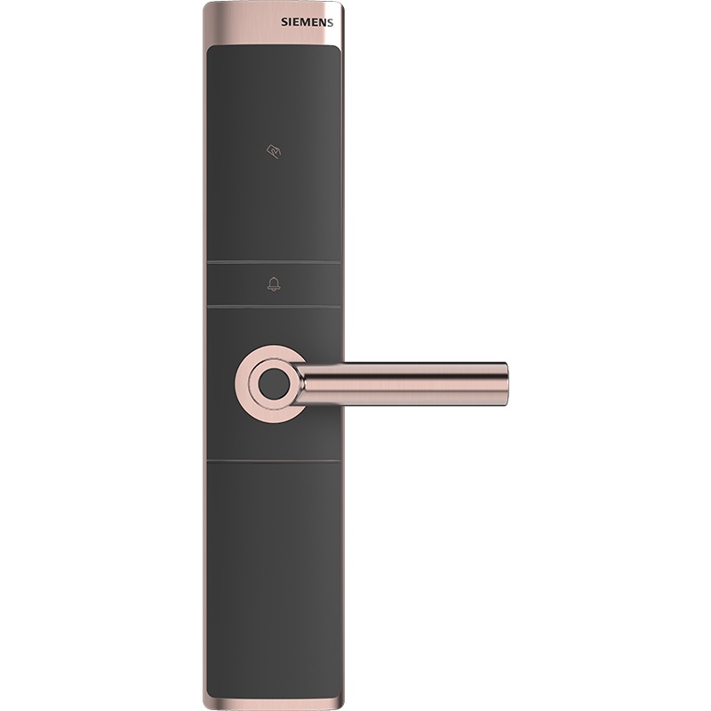 西门子指纹锁 智能门锁家用防盗门锁密码锁电子锁 C321 C级锁双核 咖啡色