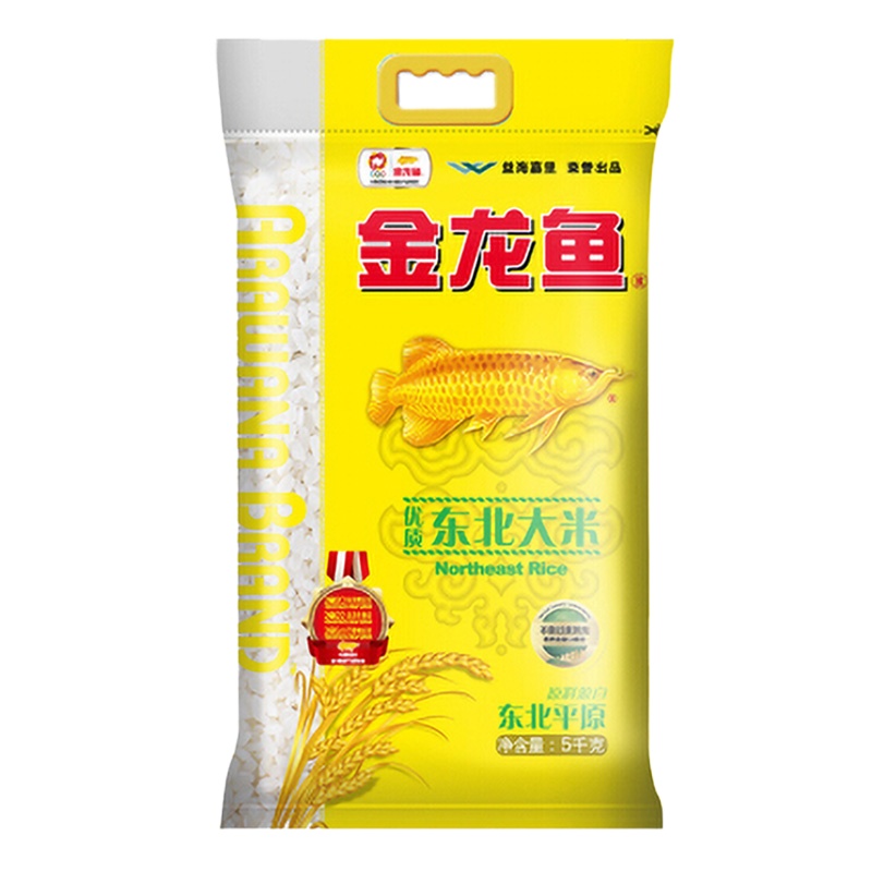 金龙鱼优质东北大米5kg 粳米珍珠米(100袋起订,低于起订量不发货)