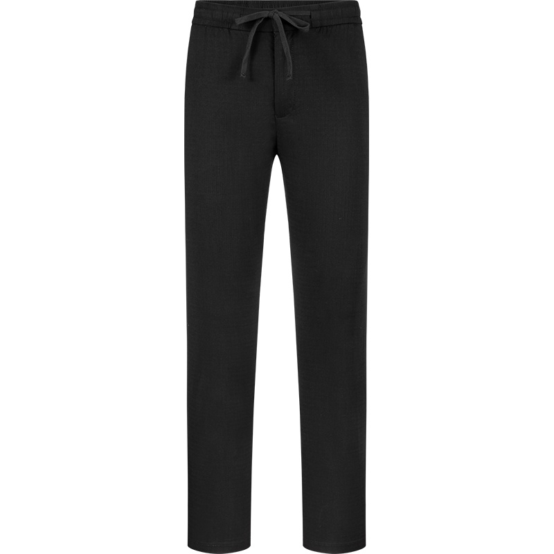 柒牌男装休闲裤夏季弹力透气青年百搭小黑裤休闲运动抽绳长裤