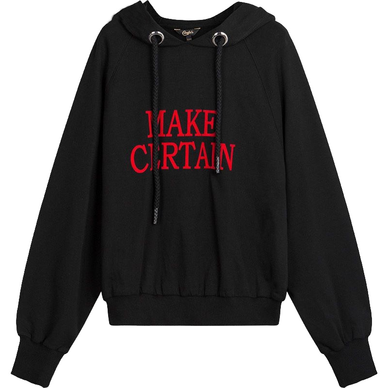 拉夏贝尔candie’s秋季女装新款百搭宽松显瘦韩版bf卫衣女30074249