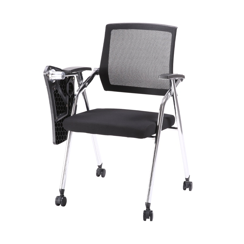 HiBoss椅子办公椅折叠椅培训椅带写字板开会椅会议椅子