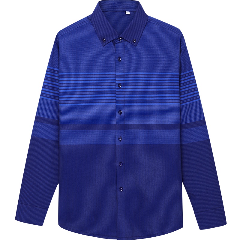 HODO红豆男装 冬季男士全棉保暖衬衫商务休闲气质扣领加绒加厚长袖衬衫