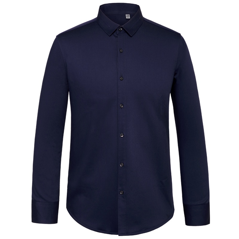 HODO红豆男装 男士保暖衬衫 2019秋季新款时尚提花方领保暖加绒长袖衬衫男