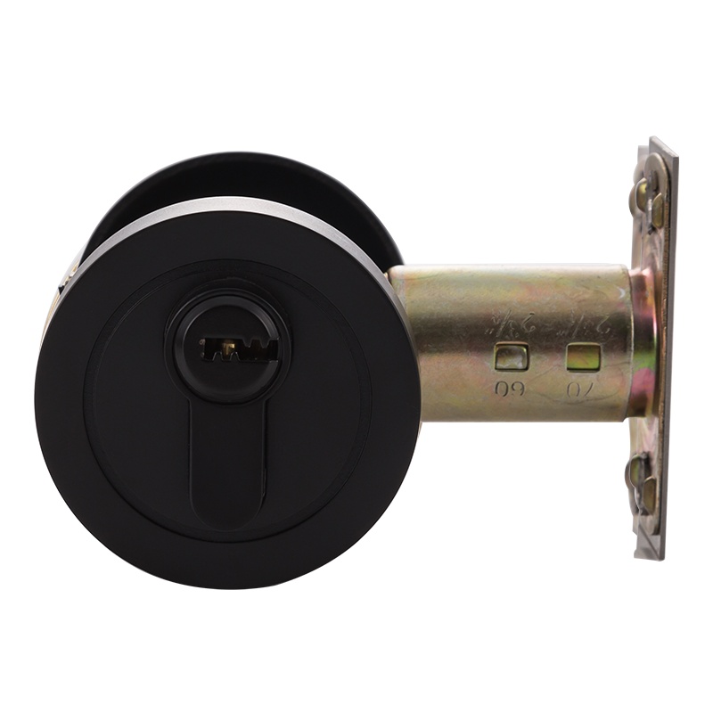 固特GUTE 通道门锁隐形锁卧室家用带钥匙室内闭锁暗锁防盗单双面圆形锁 605