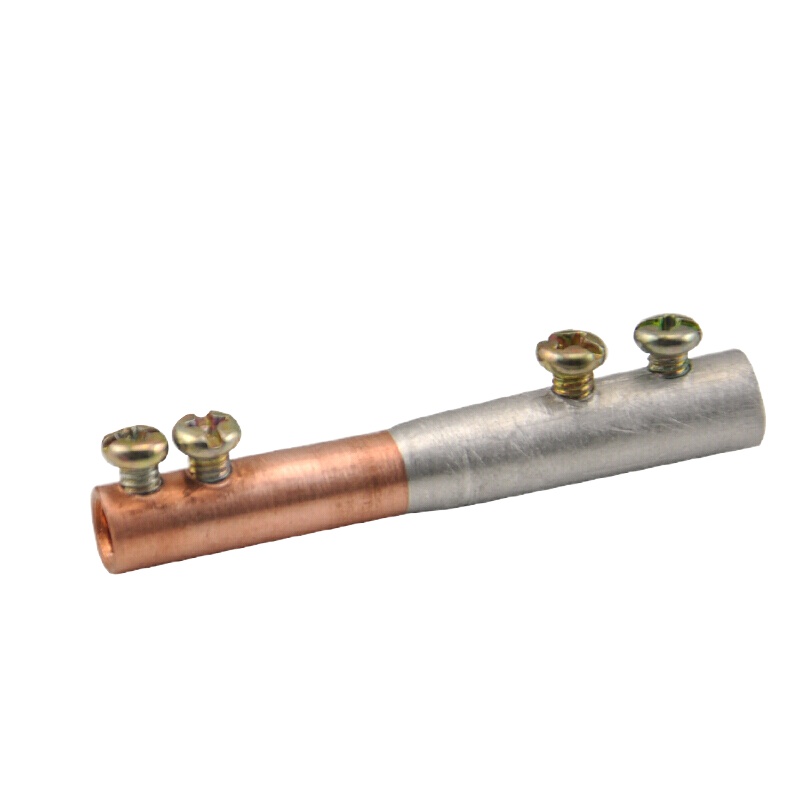 带螺丝铜铝过渡连接管GTL-10免液压钳民用铜铝电线对接管中间接头