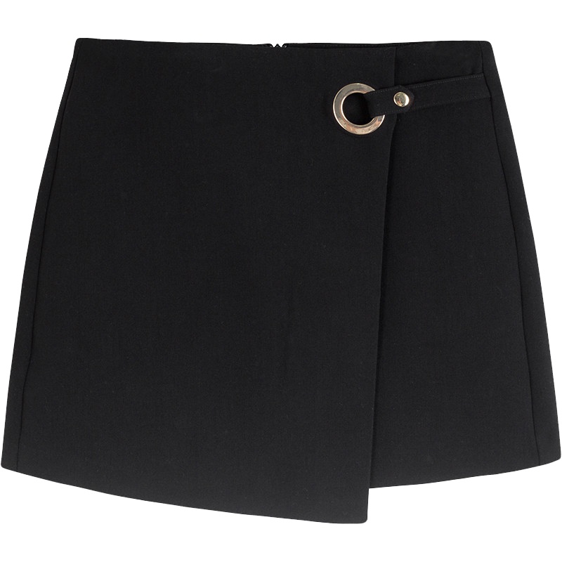 拉夏贝尔秋季女装新款淑女通勤包臀显瘦a字短裙半身裙女10014888