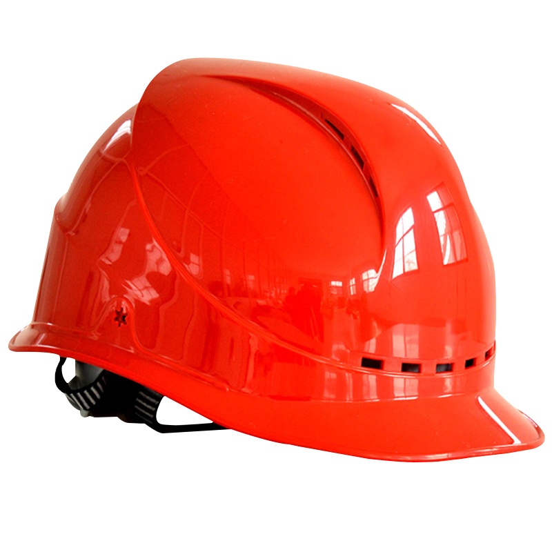 海斯迪克 HK-763 安全认证绝缘安全帽ABS 可印字 工程施工 工业建筑防砸抗冲击保护头盔/TQ型红色透气