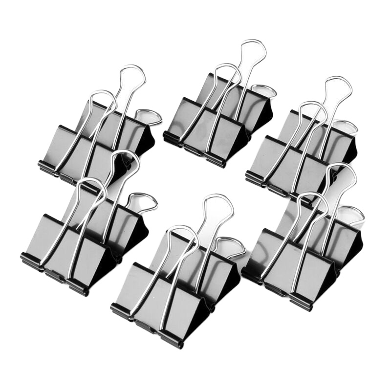 得力 黑色 长尾夹/长尾票夹 燕尾夹 9541 两盒装