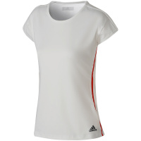 adidas阿迪达斯女子短袖T恤网球透气休闲运动服CV6338 L CV6338白色