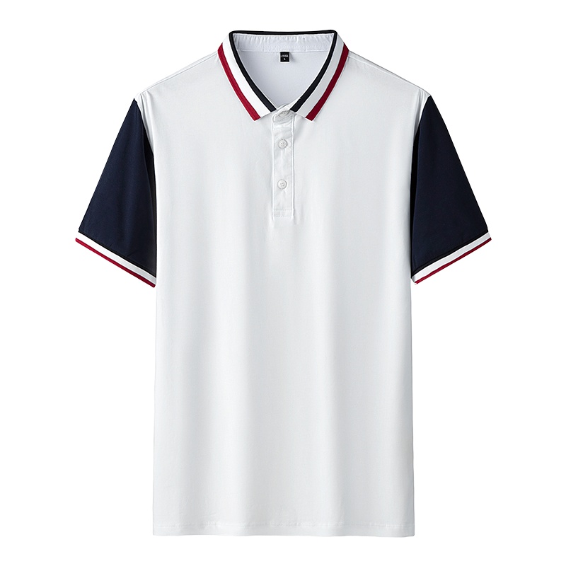 吉普战车2021年夏季新款商务休闲男士短袖Polo衫男装中青年棉质弹力时尚绣花翻领t恤男士体恤JIPUZHANCHE-1