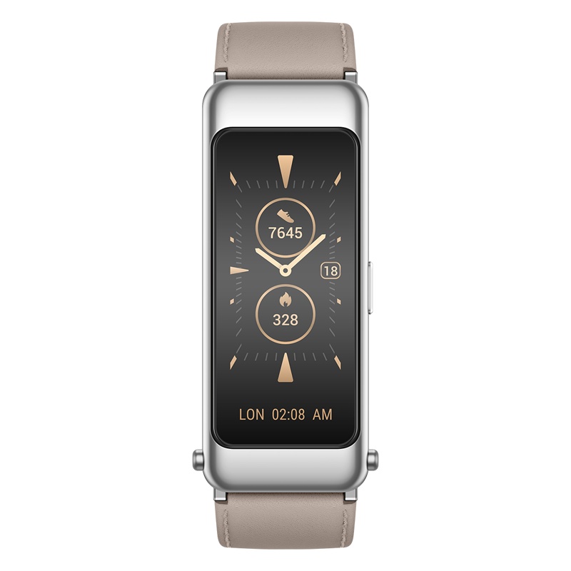 华为手环B6 通话手环 运动手环 智能手环 (健康手环+弧面柔性彩屏+清晰稳定通话+科学运动指导+快充技术) 时尚款 山茶褐