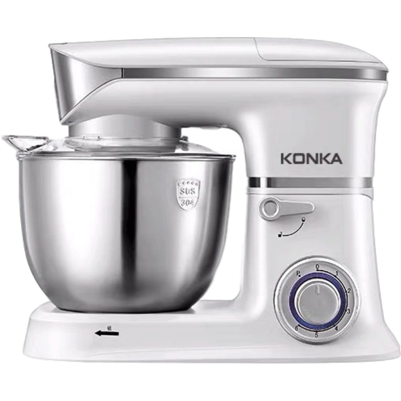 康佳厨师机家用全自动大容量7L揉面搅拌奶昔蛋清压面5L商用和面机 KM-904标配款容量5L
