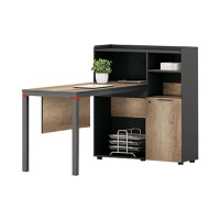 钜晟 办公桌1.5米板式职员桌带副柜电脑桌JS-B1520