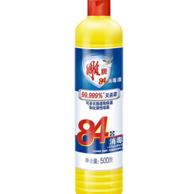 雕牌 84消毒液 500g 1箱30瓶 1箱起订 单位:箱
