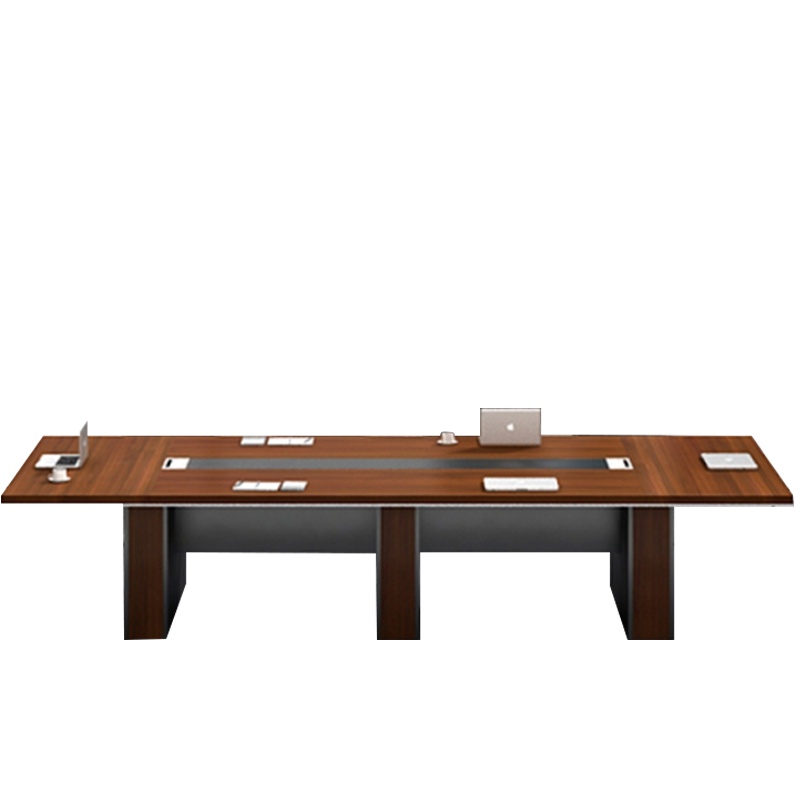 三能 办公家具现代中式木质办公桌大型会议桌长桌其他木质简约现代长条桌洽谈桌组合会议桌