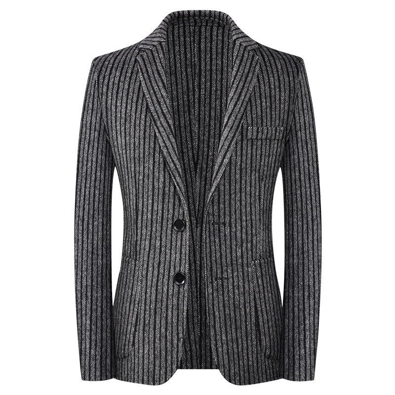 休闲双面呢西服男短款羊驼男士阿尔巴卡冬季羊毛呢子外套. SQLhc-1