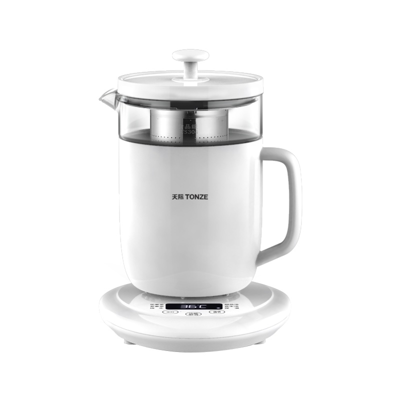 天际燕窝花茶炖盅全自动玻璃养生壶 家用多功能烧水保温温爱特杯办公室小型电热煮茶器BJH-D50EW(B) 白色