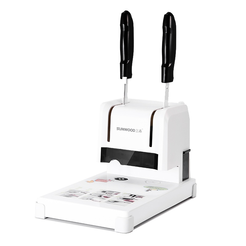 三木(SUNWOOD)9037装订机凭证打孔财务装订机 会计凭证装订机 打孔记账热熔胶装订简易打孔机装线