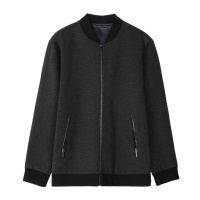 诺帝卡/NAUTICA TAILORED新品男士棒球领绵羊毛夹克外套