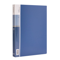 得力5004 A4/40页资料册 文件收纳册 活页插袋文件夹 办公用品2个装