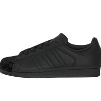 Adidas阿迪达斯三叶女鞋 丝绒贝壳头休闲板鞋CG6011