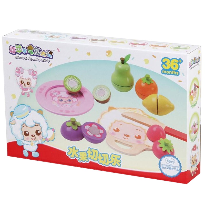 澳贝(AUBY) 喜洋洋与灰太狼 益智玩具 水果切切乐 过家家切切看玩具 465607