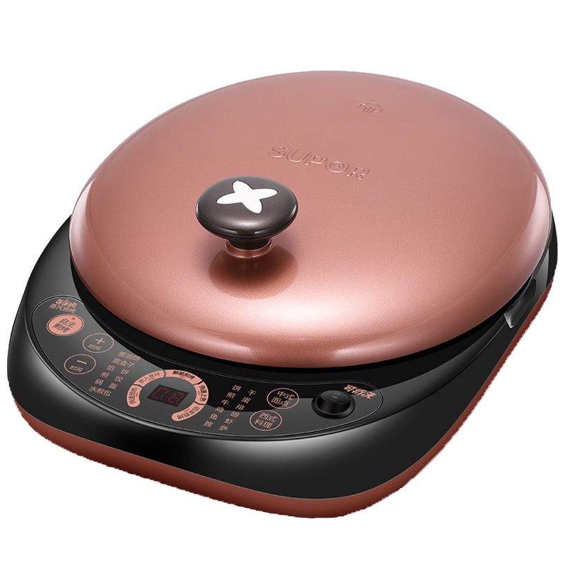 苏泊尔（SUPOR）电饼铛家用多功能双面加热可拆洗蒸汽烤盘25mm加深不粘烤盘煎饼烙饼锅三明治机煎烤机JD30RQ803