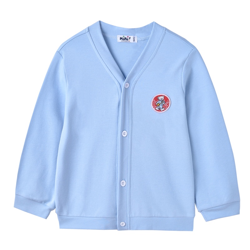 铅笔俱乐部童装2020秋装新款男童开衫外套女童薄款V领学院风上衣