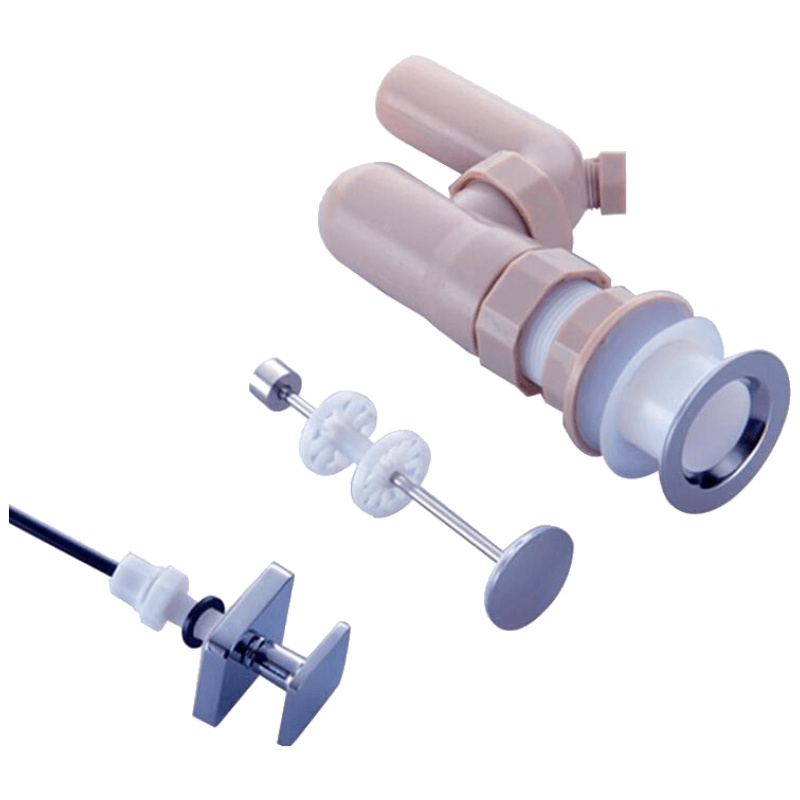 品牌直营> 面盆提拉下水器配件拉线拉绳台盆自动提拉弹跳水塞浴室柜下水软管安心抵