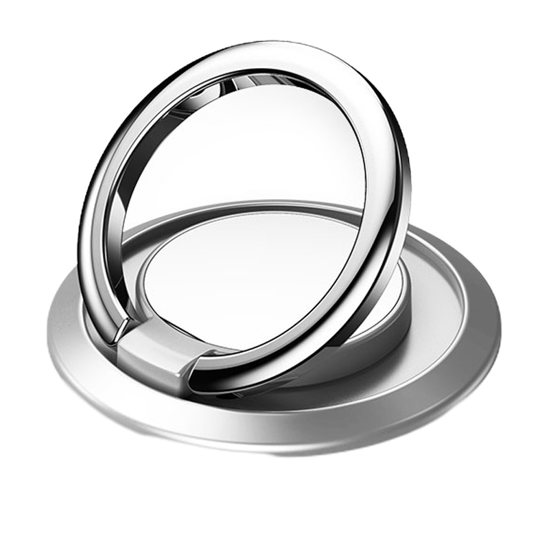 火豹手机支架指环扣超薄磁吸环指扣桌面懒人车载指环贴式粘贴式支撑粘勾后背贴扣磁力片挂钩抖音直 流光银[磁吸款★手机座