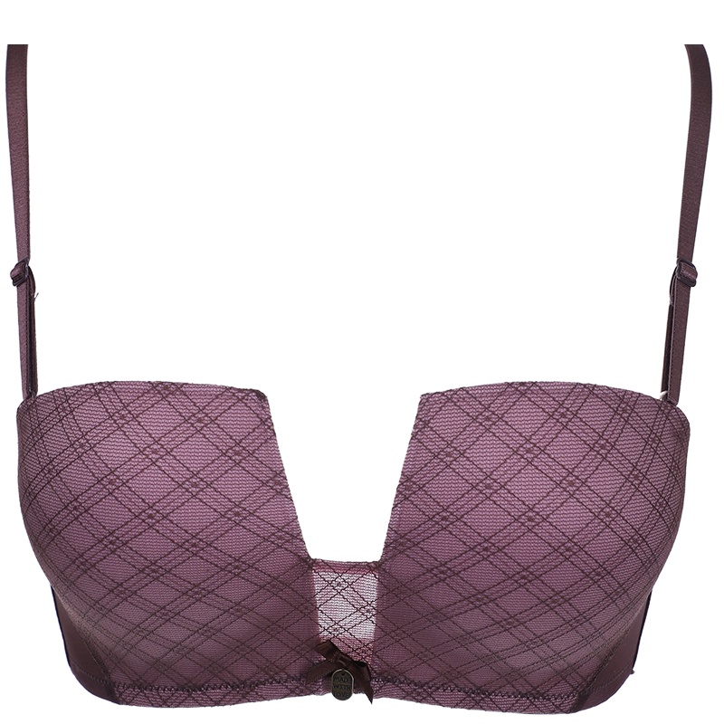 依曼丽聚拢记忆钢圈四角杯内衣女 舒适无痕深V性感调整型文胸