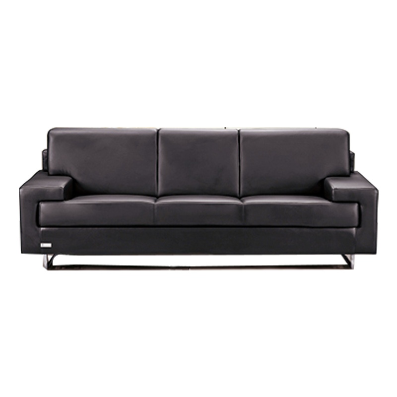 匡大 皮艺沙发商务办公接待三人位沙发KD-E701-2