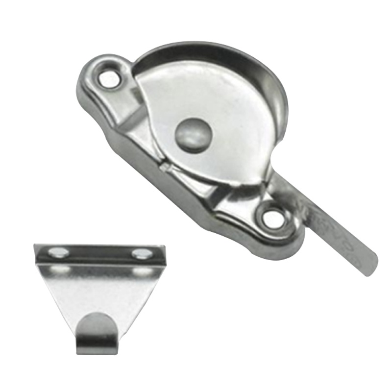 海斯迪克 gnjz-7001 不锈钢月牙锁 塑钢推拉门锁 窗户搭扣 铝合金窗防盗锁 门窗配件