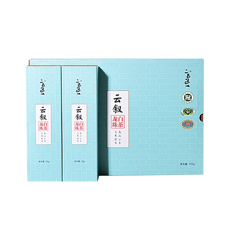 陆羽会政和白茶二五区白茶云叙贡眉龙珠白茶贡眉高质量老白茶125g