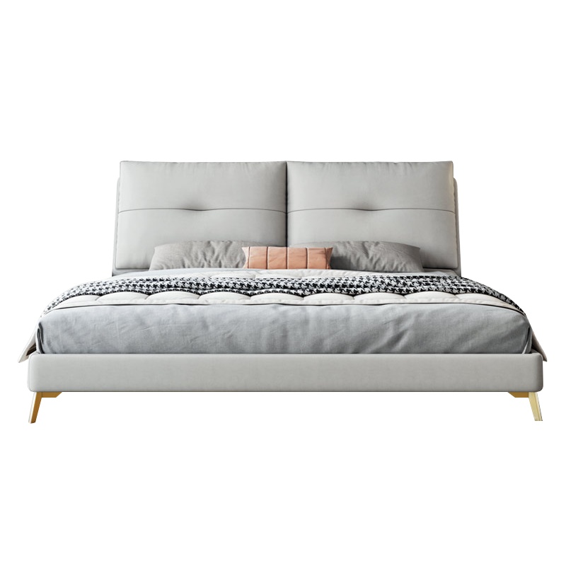 恒享家 床 北欧布艺床主卧双人床现代简约轻奢极简小户型科技布婚床 MS9816#