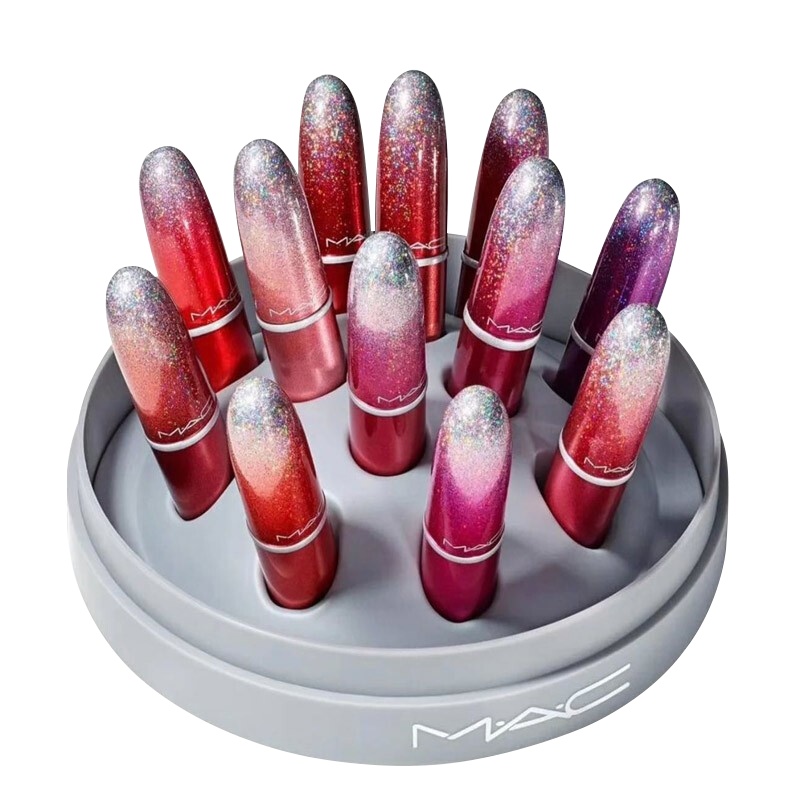 [圣诞节礼物]魅可( MAC)圣诞 限量口红渐变子弹头哑光雾面磨砂唇膏 2020年冰雪烟火圣诞限量版迷你套装12支装