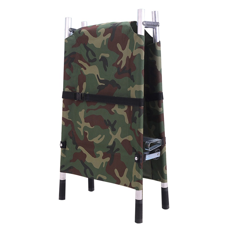 朋安不锈钢可折叠担架加厚两折款迷彩承重150KG消防救援伤员演练急救担架救护车足球篮球比赛救援器材