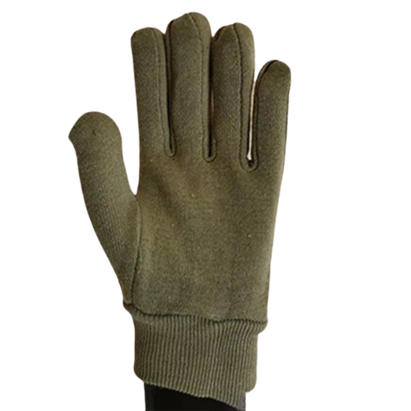 WONNY 军绿绒布保暖手套(一双装)