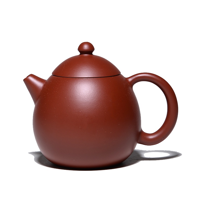 子冶 龙蛋壶 原矿大红袍宜兴紫砂壶名家纯全手工正品茶具球孔(光素款)