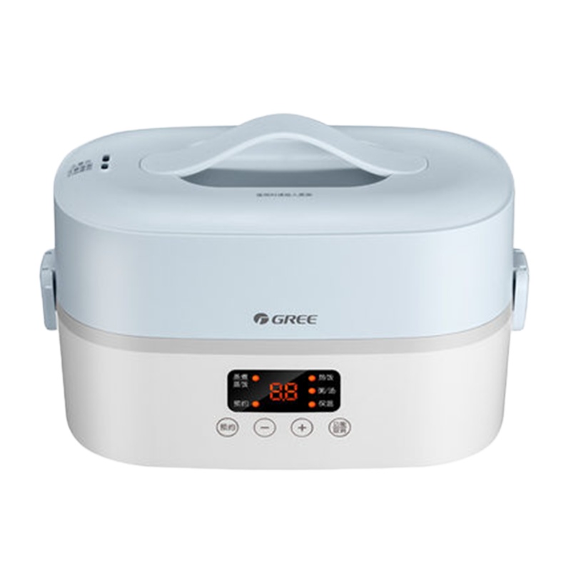 格力电热饭盒可插电蒸煮热饭菜保温便当盒上班便携带饭DFH-1501Za多功能插电加热双层可预约1.5L蒸汽加热蒸煮热饭菜