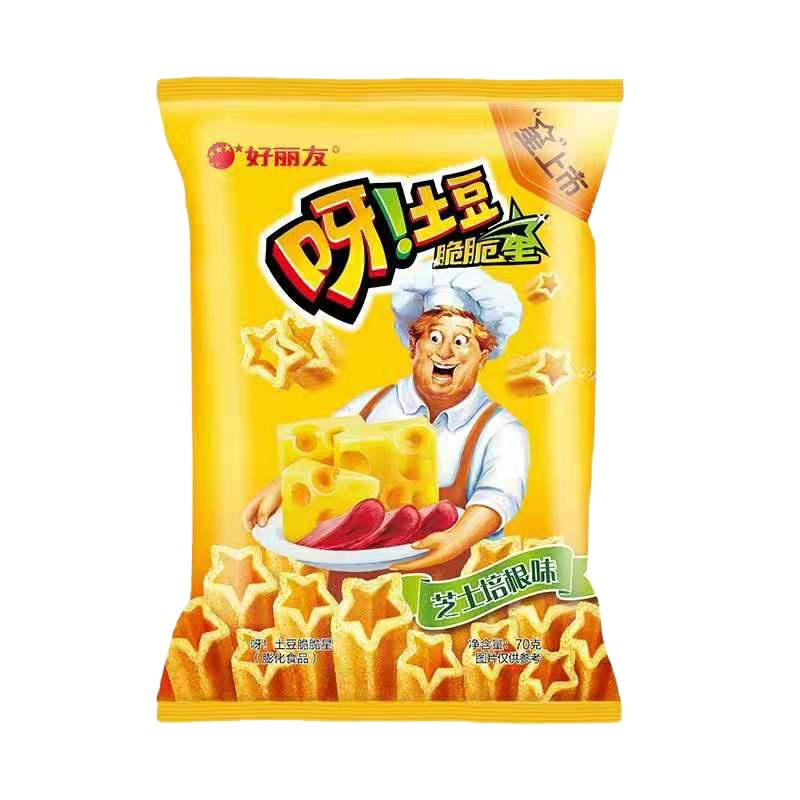好丽友呀!土豆芝士培根味70G