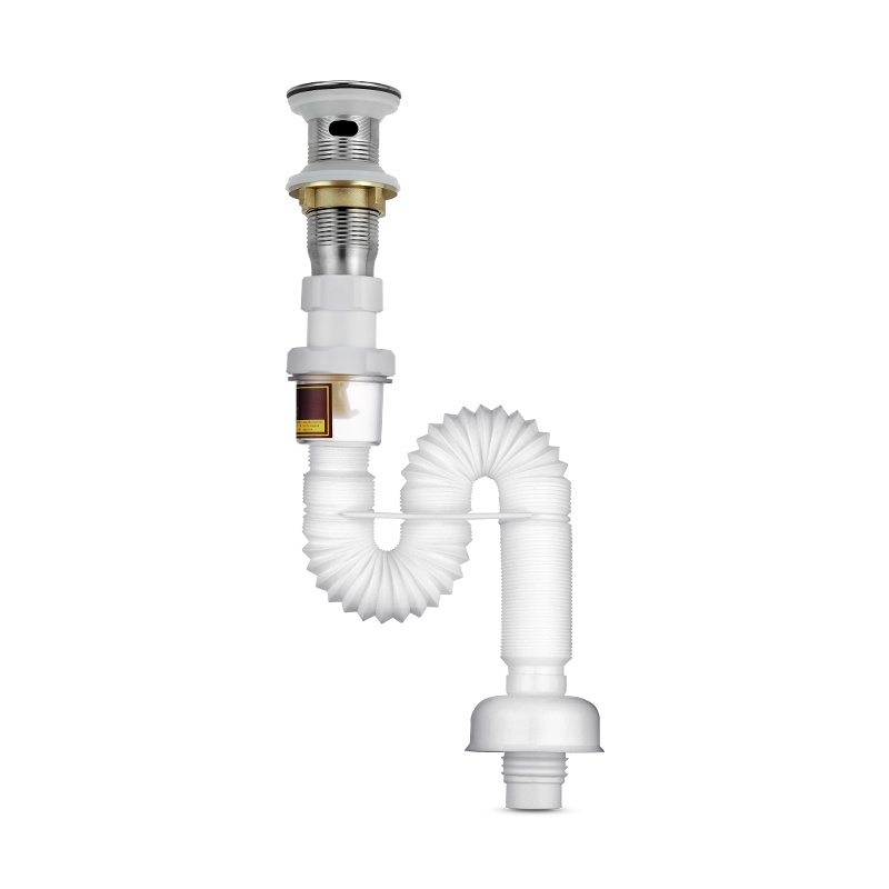 潜水艇面盆防臭下水管洗手盆下水管下水管套装下水器加下水管套装有无溢水口可选