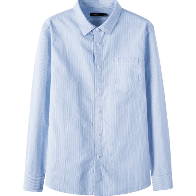 森马衬衫男长袖秋季年轻新款男士纯棉条纹衬衣休闲韩版寸衣男装潮