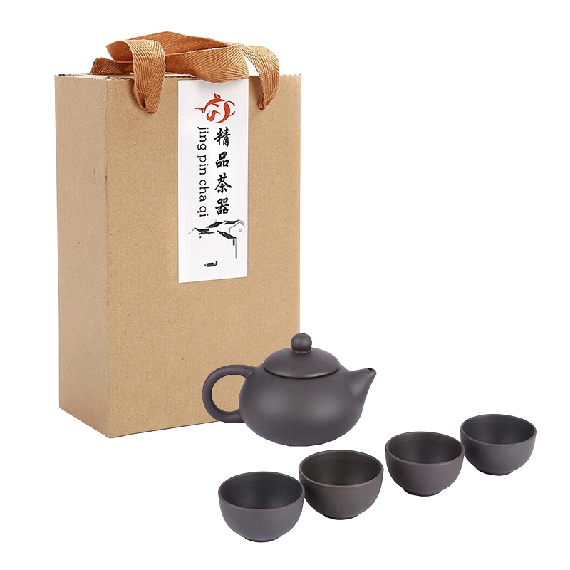 杯具套装旅行装 DX1210 陶瓷一壶四杯功夫茶具套装旅行茶具印字广告茶具(单位:套)