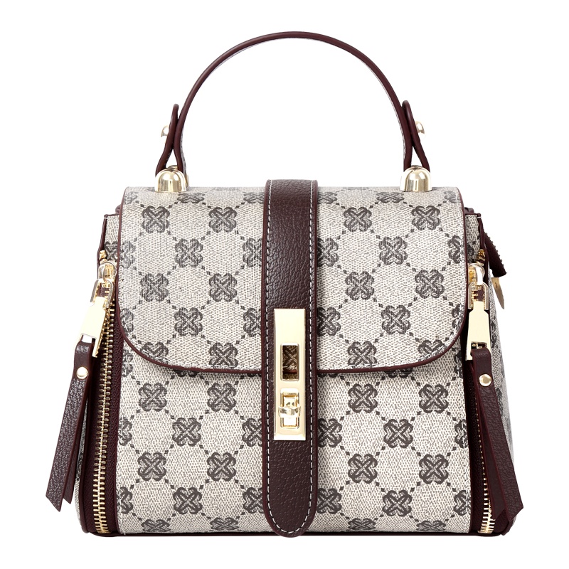 新款时尚女包单肩手提包牛皮大容量通勤包TLB201202K