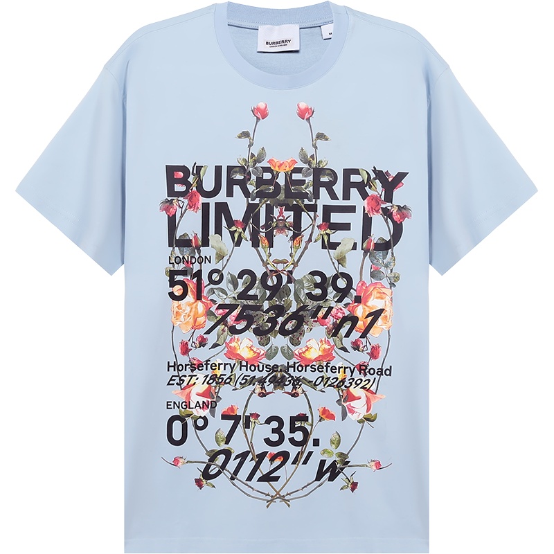 BURBERRY 博柏利 男款 棉质宽松版圆领短袖T恤 80374681