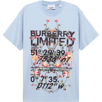 BURBERRY 博柏利 男款 棉质宽松版圆领短袖T恤 80374681